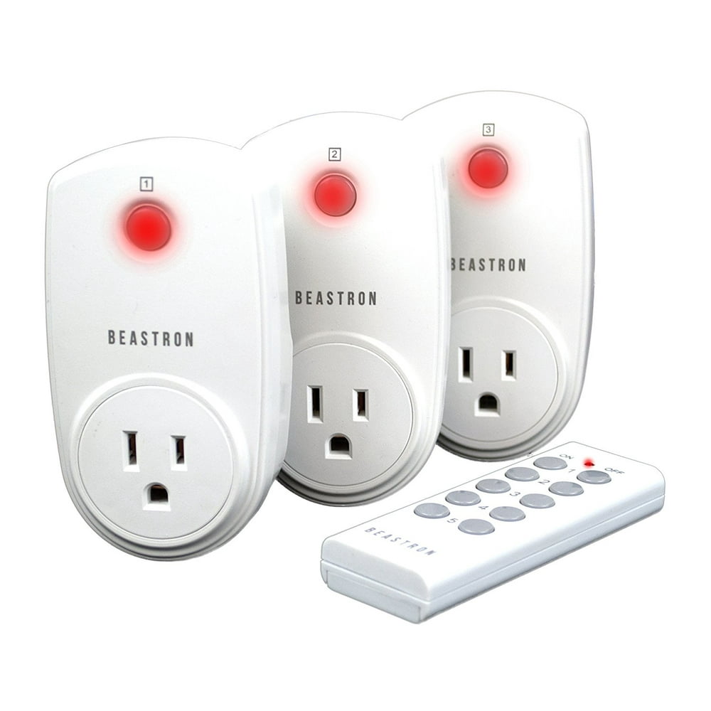 Beastron Wireless Remote Controlled Electrical Outlet (3 Pack)