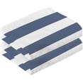 thumbnail image 2 of SKYSONIC 16"x28" Face Hand Towel Set, Blue White Stripe Cotton Washcloths, Quick-Dry Highly Absorbent Bath Towels 2 PCS for Bathroom Ktichen Travel SPA Gym, 2 of 7