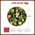 thumbnail image 2 of Sikiie Lemon Fruits Flowers Leaves Nativity Christmas Tree Skirt, Jesus Christian Winter Holiday Tree Mat Decoration(30-48IN), 2 of 6
