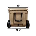 thumbnail image 5 of Fatboy 70 Quart Wheeled Roto Molded Cooler (Sand), 5 of 5