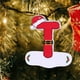 thumbnail image 3 of 26 adornos navideños de madera roja con letras | Colgantes del alfabeto para decorar el árbol de Navidad | Incluye letras de la A a la Z para personalizar el nombre, 3 of 3