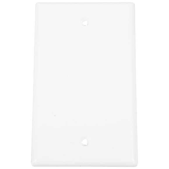 WEUVEB Blank Cover Wall Plate Switch Plate Cover PC Material White 1Set