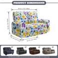thumbnail image 2 of Xixirimido Recliner Loveseat Slipcover, 6 Pieces Stretch Sofa Covers for 2 Seat Reclining Couch, Soft Washable Furniture Protector with Pockets, Watercolor Floral, 2 of 8