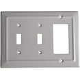 thumbnail image 1 of Monarch Abode 19256 Architectural Switch Plate, 3 Gang, Dove Gray, 1 of 1
