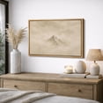 thumbnail image 2 of Framed Canvas Wall Art Minimalist Foggy Mountain Landscape Print for Living Room Decoration - 24"x36" NATURAL, 2 of 8