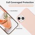 thumbnail image 4 of iPhone 13 Case iPhone 13 Phone Case Liquid Silicone Gel Rubber Cases Slim Anti-Scratch Soft Microfiber Lining Full Shockproof Protective Girls Women Cover for iPhone 13 6.1", Sand Pink, 4 of 14