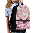 thumbnail image 3 of Uorisanigo Cat Cherry Blossom Kids Backpack School for Girls Boys 6-12 Year with Side Mesh Pocket Casual Basic Bookbag Travel Rucksack for Elementary Kindergarten Preschool Student School Bag, 3 of 6