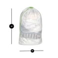 thumbnail image 5 of Smart Design Jumbo Heavy Duty Mesh Laundry Bag with Push Lock Drawstring - VentilAir Mesh Material - for Clothes and Laundry - Home Organization Holds 3 Loads - 40 x 30 Inch - White, 5 of 5