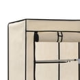 thumbnail image 5 of vidaXL Wardrobe with Compartments and Rods Cream 59.1"x17.7"x68.9" Fabric, 5 of 6