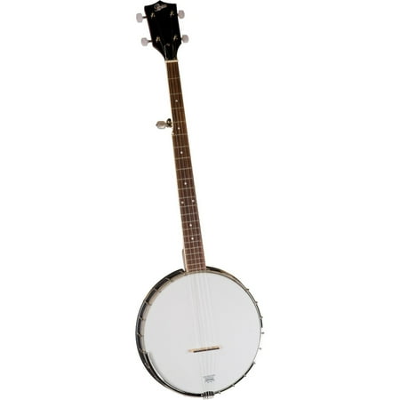 Rover RB-20 5 String Geared Tunable Banjo 24 Brackets Open Back Mahogany Rim Remo Head w/ Bag