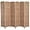 Natural Wood, variant on Brezey Room Divider, 3 Panel Folding Privacy Screen, 6FT Tall Portable Wicker Weave Partition Wall Divider for Bedroom, Home Office, Black