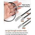 thumbnail image 2 of Waterproof Braided Leather Necklace Cord For Men Women With Stainless Steel/black Clasp, 2/3mm Width, 16"-30" Length, Black/brown Flexible Woven Wax R, 2 of 5