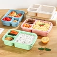 thumbnail image 3 of 33oz Portable Lunch Box - 3-Compartment Reusable Bento Snack Food Container for School, Work, Travel, 3 of 7