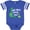 Football Blue and White, variant on Inktastic My Opa Loves Me grandchild Boys Baby Bodysuit