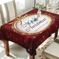 thumbnail image 4 of Coolnut Christmas Balls Tablecloth, Waterproof Washable Polyester Square Table Cover, Durable Tablecloth for Kitchen Dining Table Party Decor, 60"X 120", 4 of 7