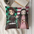 thumbnail image 3 of Demon Slayer Pillow Case Soft Pillow Cover Pillowcase Decorative Cushion Cover Home Decor 12 "x12 ", 3 of 8