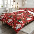 thumbnail image 2 of Yspwyqan Christmas Santa Reindeer Full Size Bedding Set, 3 Piece Soft Breathable Comforter Bed Set with 2 Pillow Shams for Xmas Holiday Bedroom Decor, 2 of 7