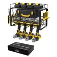 thumbnail image 1 of WellMall Soporte organizador de herramientas eléctricas – Estilo de montaje en pared para taladro de herramientas eléctricas como estante para herramientas resistente y estante para herramientas con e, 1 of 1