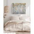 thumbnail image 3 of Yellow Grey Forest Wall Art for Living Room,Canvas Picture Wall Decor for Bathroom Bedroom,Grey Modern Art Oil Painting Painting Artwork for Office Kitchen Hallway Dining Room Home Decor 16"x20", 3 of 8