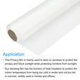 thumbnail image 4 of Uxcell Window Privacy Film 19.68 Inch x 6.56 Feet Frosted Glass Self-Adhesive Sun Blocking Sticker for Home White, 4 of 6