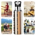 thumbnail image 7 of Yayeee 33oz Double Wall Stainless Steel Water Bottle with Flip Straw, Abstract Dots, 7 of 7