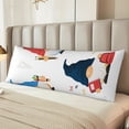 thumbnail image 2 of Balery School Cute Gnomes Funda Protectora para Almohada Corporal de Algodón Hipoalergénico con Cierre(55 x 21 pulgadas), Almohadas No Incluidas, 2 of 7