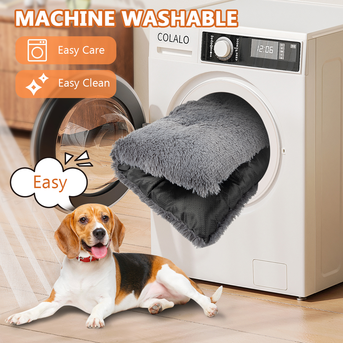 Cshidworld Plush Orthopedic Dog Bed, Large photo 6