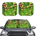 thumbnail image 2 of Balery Cactus And Succulents Parasol para parabrisas de coche de 2 piezas | Parasol plegable para parabrisas delantero de coche para la mayoría de sedanes-Large, 2 of 6