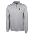 thumbnail image 2 of Men's Cutter & Buck  Gray Salt Lake Bees Big & Tall Stealth Heathered Quarter-Zip Pullover Top, 2 of 3