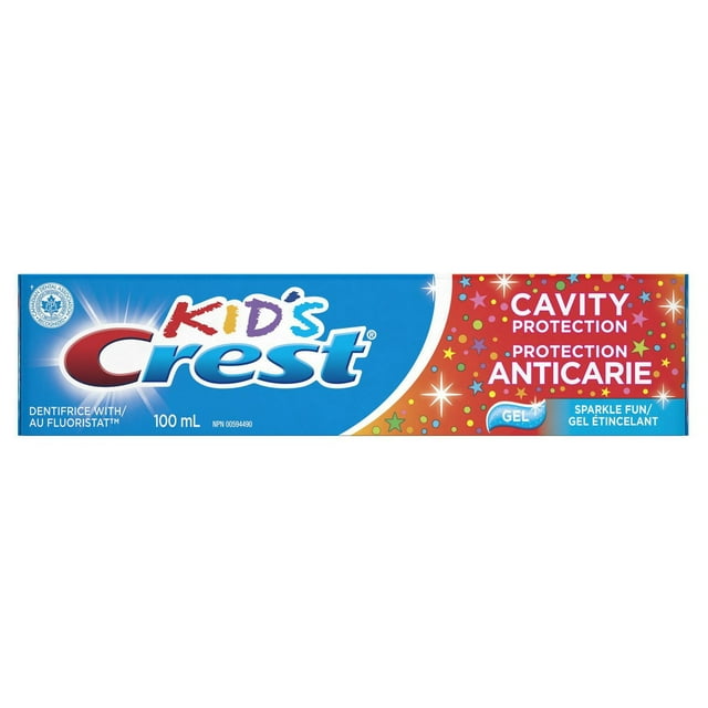 Dentifrice pour enfants Crest Protection anticarie, Gel étincelant