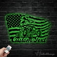 thumbnail image 4 of Handmadetneonsign Custom US Quad Biker Metal Wall Art LED Light - Personalized Dirt Bike Name Sign, 4 of 5