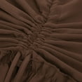 thumbnail image 6 of LWavelet Tiered Ruched Asymmetrical Satin Maxi Skirt Women Gothic Style Party Casual Unique Bottoms Brown XL, 6 of 9
