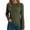 Army Green, variant on ZQGJB Womens Tops Business Casual Fall Winter Outfits 2025 Fashion Long Sleeve Mock Neck Twist Knot Slim Fit Soft Stretch Basic Tunic Tees Blouse Army Green M
