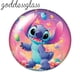 thumbnail image 3 of Cabujón de cristal redondo con foto de Stitch de Disney, con parte trasera plana, de 12 mm, 18 mm, 20 mm y 25 mm, para hacer pulseras, 3 of 5