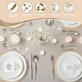thumbnail image 3 of Uxcell 4 Pcs Manteles Individuales Redondos Tejidos, Mantel Lavable de 4.3 Pulgadas Resistente al Calor Decorativo para Mesa de Comedor de Cocina Encimera, Gris Gradiente, 3 of 7