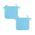 thumbnail image 2 of Oxuiew Square Strap Garden Chair Pads Seat Cushion for Outdoor Bistros Stool Patio Dining Room, One Size, 2Pc, Sky Blue, 2 of 5
