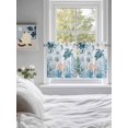 thumbnail image 3 of Blue Turtle Coastal 2 Panel Kitchen Curtains for Small Windows, Octopus Summer Beach Coral Seahorse Bathroom Tier Curtain, Short Window Treatment for Bedroom/Living Room 55"x24", 3 of 6
