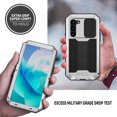 thumbnail image 5 of Feishell Cover for Samsung Galaxy S23 Plus Case Heavy Dustproof Shockproof Dropproof Military Grade Rugged Durable Aluminum Metal Case with Kickstand Screen Protector, Silver, 5 of 7