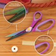 thumbnail image 4 of Juego de tijeras de titanio Softgrip compatible con costura, artes, artesanías, oficina-3 juegos de Afortunado Sencillez, 4 of 5