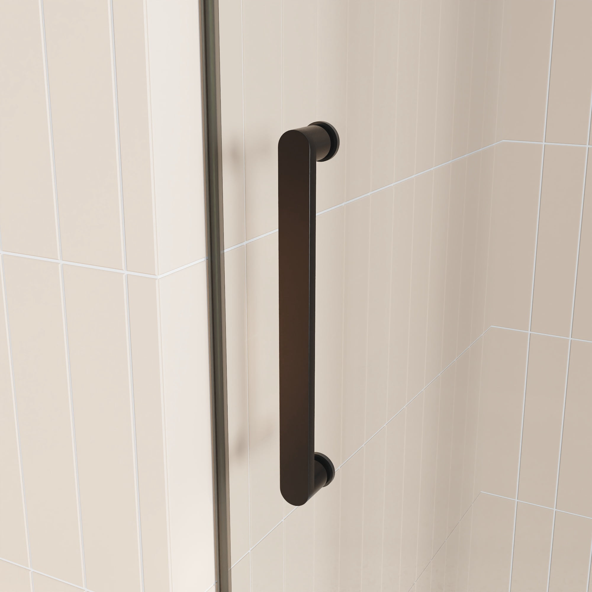 DV-1SD057 Concord 56" - 60" W x 76" H Single Sliding Frameless Shower Door with 10mm Tempered Glass, Stainless Steel Accessories