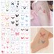 thumbnail image 5 of Juego de pegatinas de tatuajes de mariposas y flores encantadoras, resistentes al agua, duraderas, coloridas, para el cuerpo, tatuajes temporales falsos para mujeres y niñas, 5 of 6
