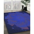 thumbnail image 3 of Ahgly Company Machine Washable Indoor Rectangle Transitional Denim Dark Blue Area Rugs, 6' x 9', 3 of 7