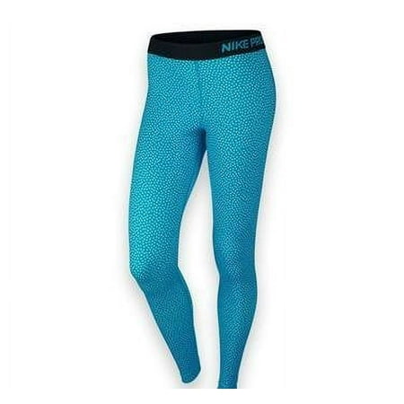 Nike Women's Pro Warm Snow Tight - Blue Lagoon/Copa Size Large