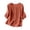 Orange, variant on Plus Size Tops for Women Dressy Sexy 3/4 Sleeve Crew Neck Circle Tops - Bow Tie Velvet for Vacation Yellow M