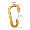 thumbnail image 5 of Clip Carabiner Clips Mini Aluminum Alloy Keychain Carabiner Clip D Rings for Camping Hiking Fishing Backpacking, 5 of 5