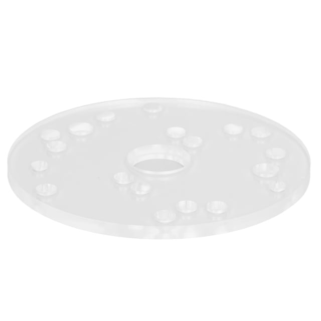 Acrylic Router Base Plate, Multiple Pre Drilled Holes 6 1/2in Dia Router Plate Kit 1/4in Thick Reduce Wrong Movements For Trimmed Routers For