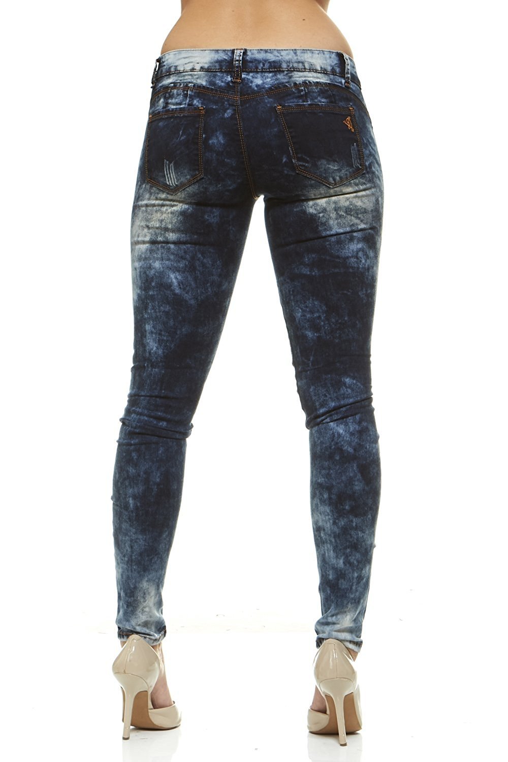 VIP JEANS Classic Skinny Jeans For Teen Girls Slim Fit Stretch Stone Washed Jeans In Junior or Plus Size - image 3 of 10
