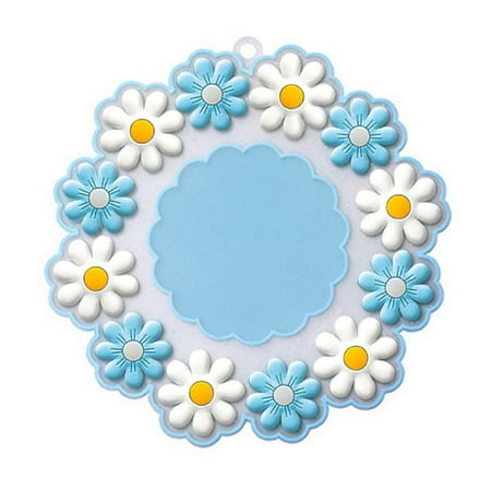 

Wanwan Heat Resistant Placemat3D Flower Patterns Non-slip PVC Bowl Pad Household Supplies