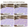thumbnail image 7 of ODIKA 5'x7' Washable Area Rug Non-Slip, Low Pile, Stain Resistant Abstract Minimalist Border Motifs Swirl Gradient Purple Ombre Refined Structured for Guest Room, Lounge, Apartment, 7 of 7