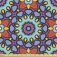 thumbnail image 1 of Abstract Sofa Upholstery Fabric by the Yard, Continuous Pattern with Garden Art Floral Circular Motif in Vintage Colors, Decorative Fabric for DIY and Home Accents, Multicolor by Ambesonne, 1 of 5